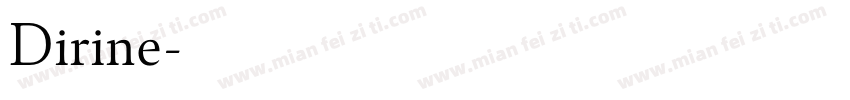 Dirine字体转换