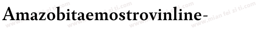 Amazobitaemostrovinline字体转换