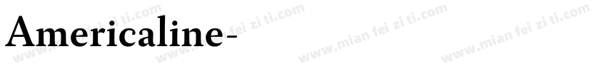 Americaline字体转换