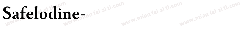 Safelodine字体转换