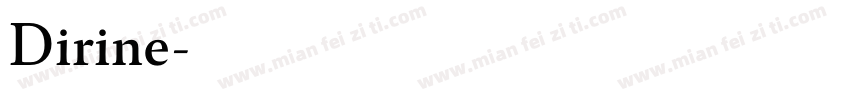 Dirine字体转换