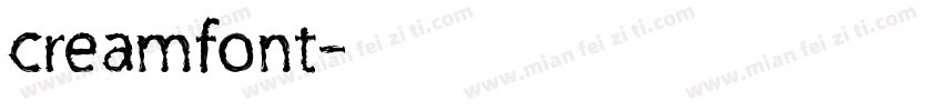 creamfont字体转换