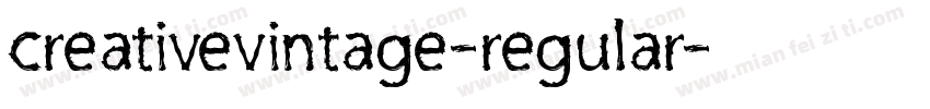 creativevintage-regular字体转换