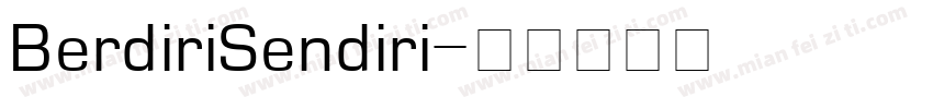BerdiriSendiri字体转换
