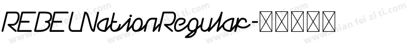 REBELNationRegular字体转换