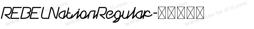 REBELNationRegular字体转换