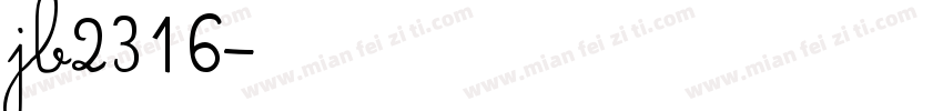 jb2316字体转换