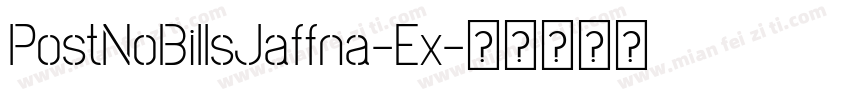 PostNoBillsJaffna-Ex字体转换