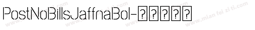 PostNoBillsJaffnaBol字体转换