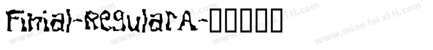 Finial-RegularA字体转换