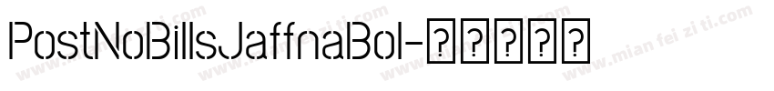 PostNoBillsJaffnaBol字体转换