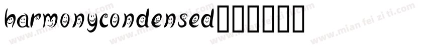 harmonycondensed字体转换