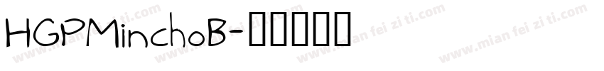 HGPMinchoB字体转换
