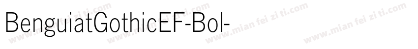 BenguiatGothicEF-Bol字体转换