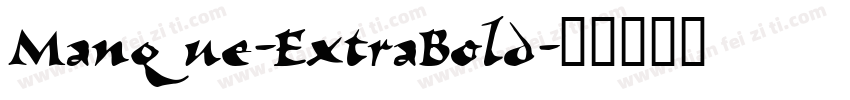 Manque-ExtraBold字体转换