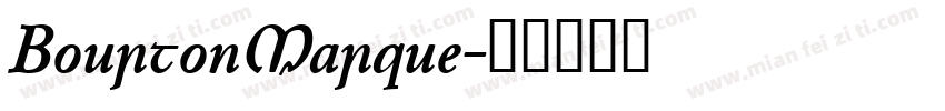 BourtonMarque字体转换