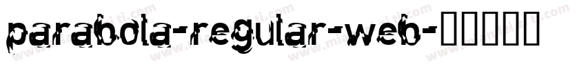 parabola-regular-web字体转换