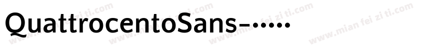 QuattrocentoSans字体转换
