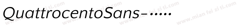 QuattrocentoSans字体转换