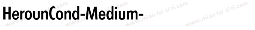 HerounCond-Medium字体转换