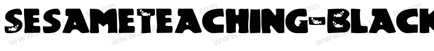 SesameTeaching-Black字体转换