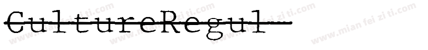 CultureRegul字体转换