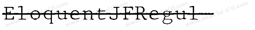 EloquentJFRegul字体转换