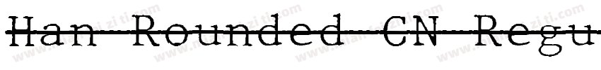 Han-Rounded-CN-Regul字体转换