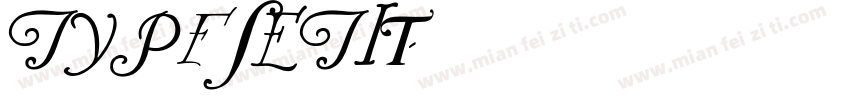 TypeSETit字体转换