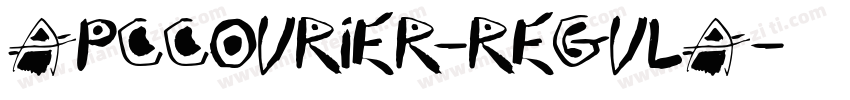 APCCourier-Regula字体转换