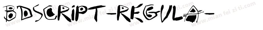BDScript-Regula字体转换