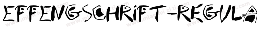 EFFEngschrift-Regula字体转换
