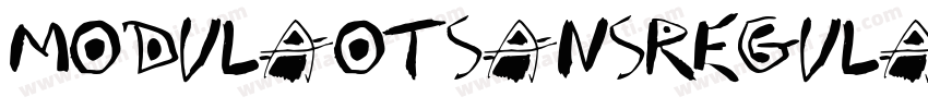 ModulaOTSansRegula字体转换