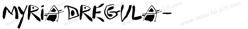 MyriadRegula字体转换