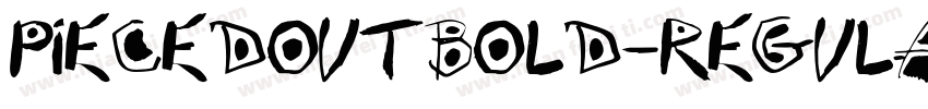 PiecedOutBold-Regula字体转换