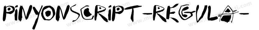 PinyonScript-Regula字体转换