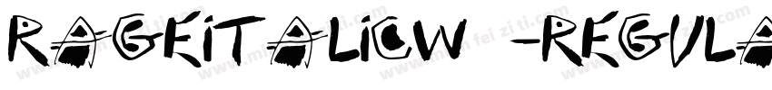 RageItalicW05-Regula字体转换