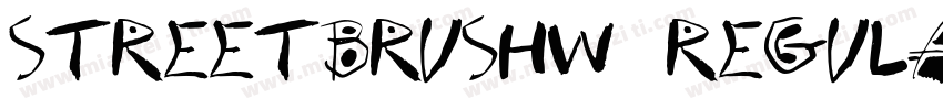 STREETBRUSHW01REGULA字体转换