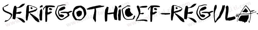SerifGothicEF-Regula字体转换