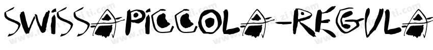 SwissaPiccola-Regula字体转换
