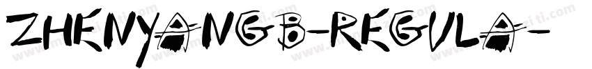 ZhenyanGB-Regula字体转换
