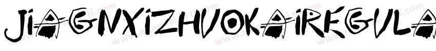 jiagnXizhuokaiRegula字体转换