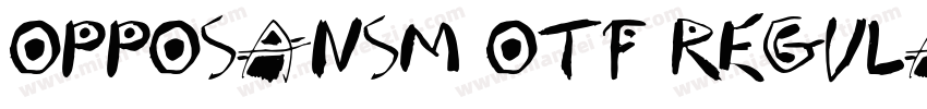 opposansm(otf)regula字体转换