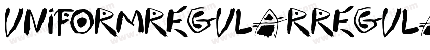 uniformRegularRegula字体转换