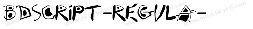 BDScript-Regula字体转换