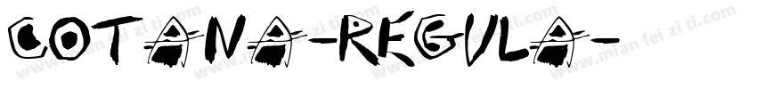Cotana-Regula字体转换