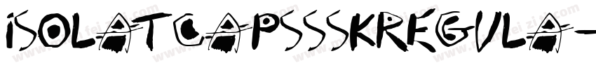 IsolatCapsSSKRegula字体转换