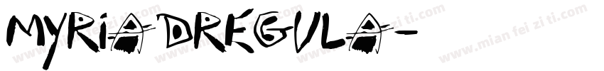 MyriadRegula字体转换