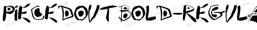 PiecedOutBold-Regula字体转换