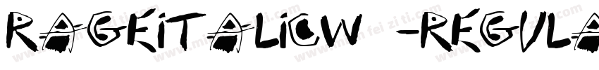 RageItalicW05-Regula字体转换